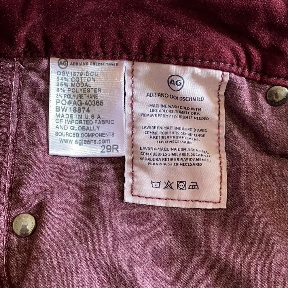 AG Jeans Women’s Jeans Size 29R